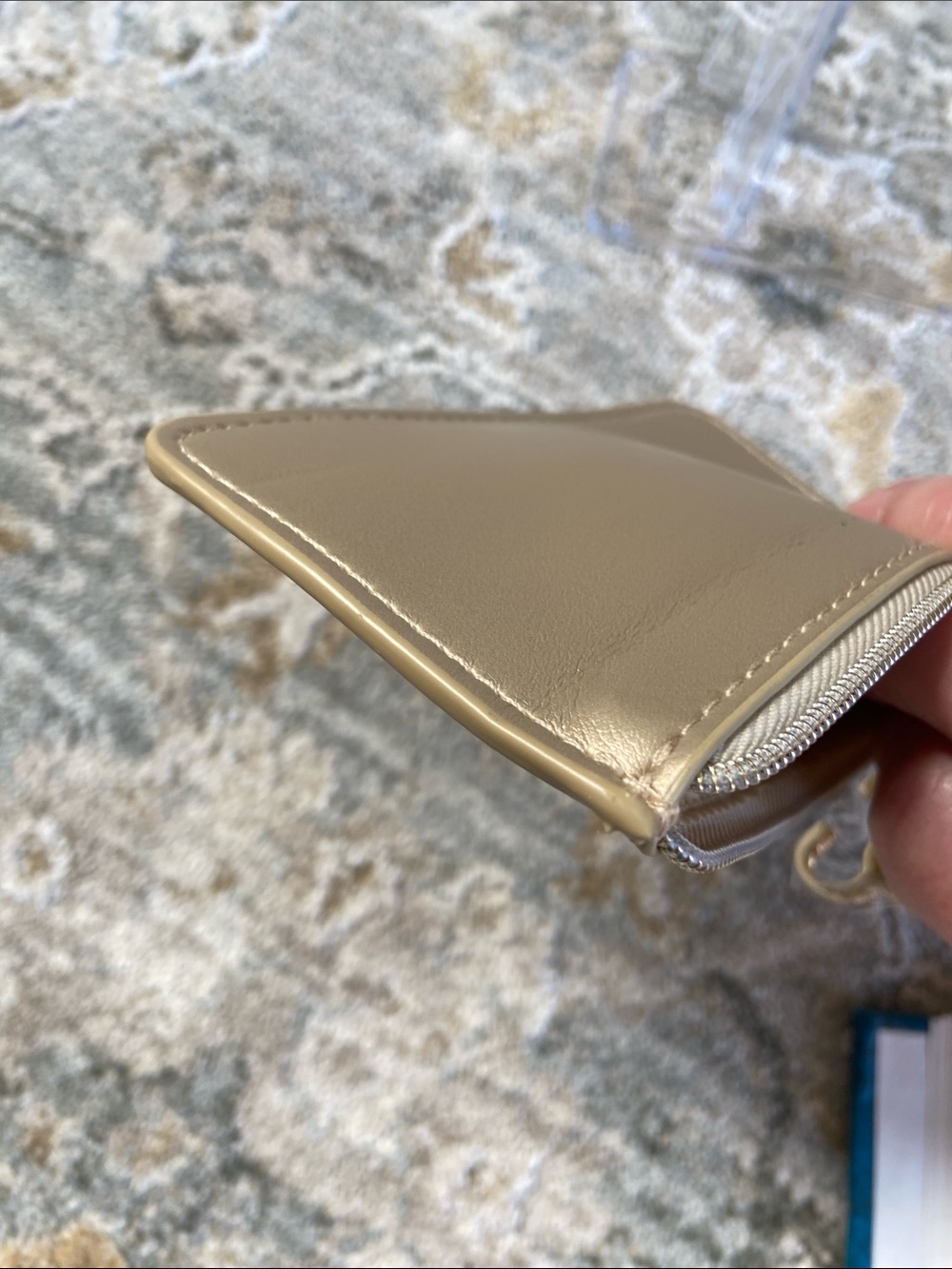 Jimmy Choo Parfums Metallic Champagne Card-Coin Pouch - Picture 8 of 8